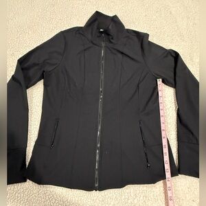 Geneva Black Full-Zip Utility Jacket with Stand Collar